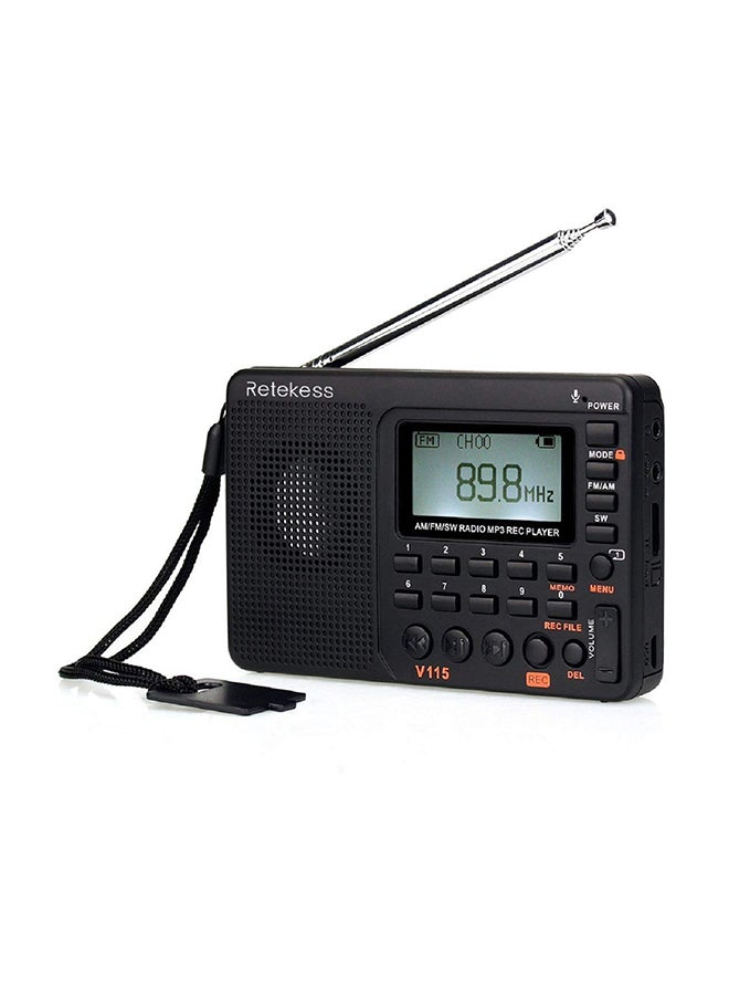 Digital Radio With MP3 Player V2938 Black