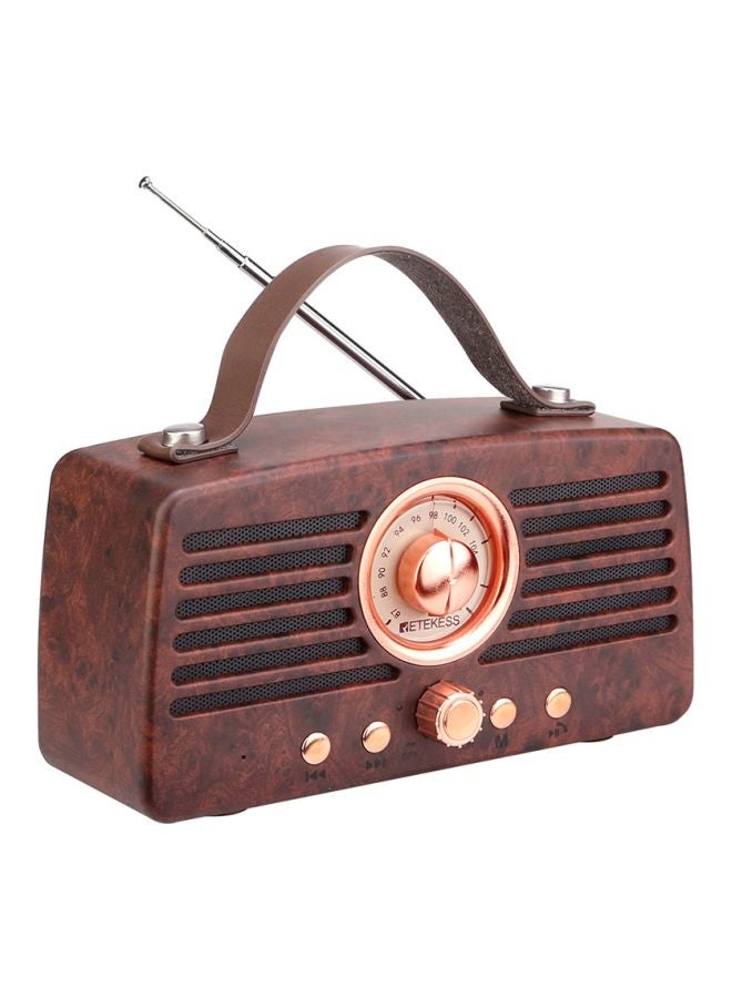 Classical Retro FM Radio Receiver TR607 Brown