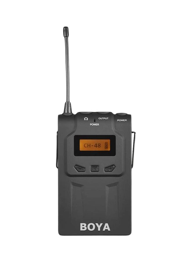 Wireless Microphone System Receiver BY-WM6R Black/Silver