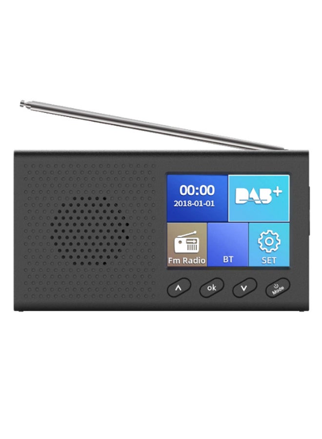 Bluetooth Wireless LCD Display Digital FM Radio K14123 Black