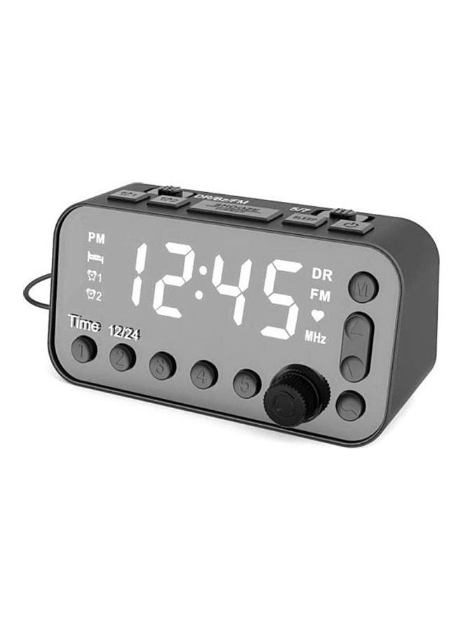 FM Radio Digital Alarm Clock LU-HV11-51 Black