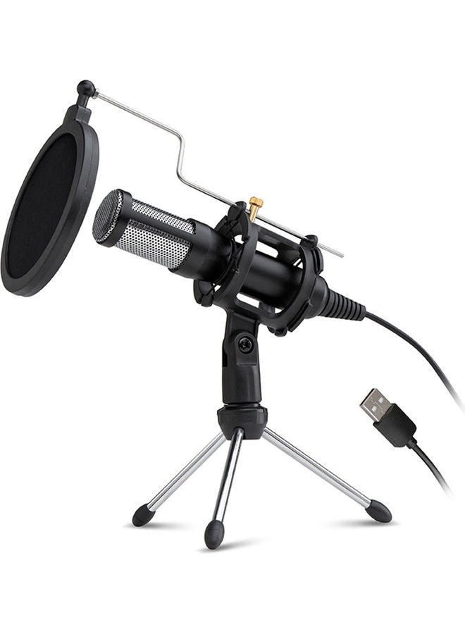 Professional Condenser Microphone USB Plug LU-VH50-27 Black