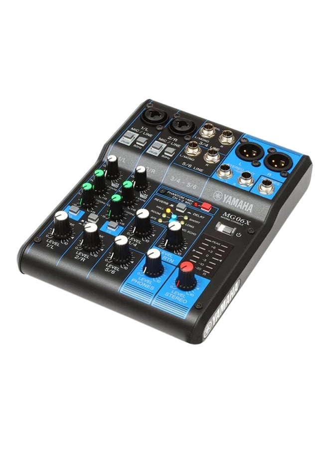 6-Input Digital Mixing Console MG06X Black