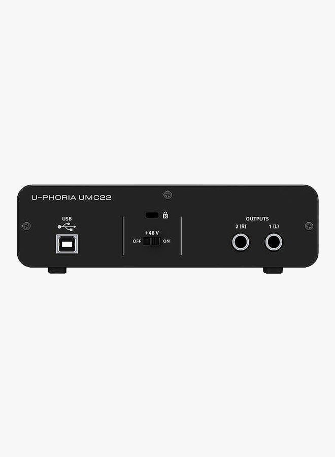 U-Phoria Amplifiers/Pre-Amplifiers UMC202HD Black