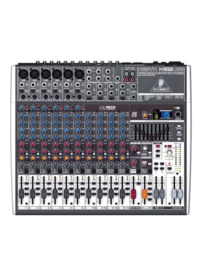 Premium 18-Input 3/2-Bus Mixer X1832USB Grey/Red/Blue