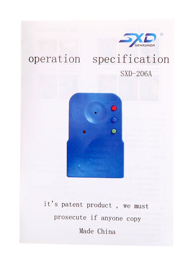 Portable Voice Changer H430 Blue