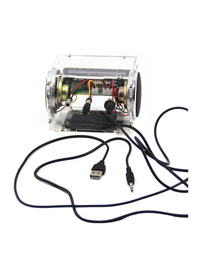 Multifunctional Stereo Speaker Box With Battery Charger E022A-1 Clear