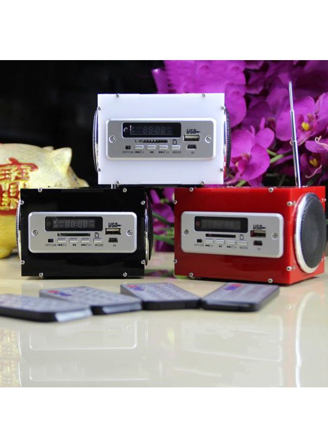 Multifunctional Stereo Speaker Box With Battery Charger E022A-1 Clear