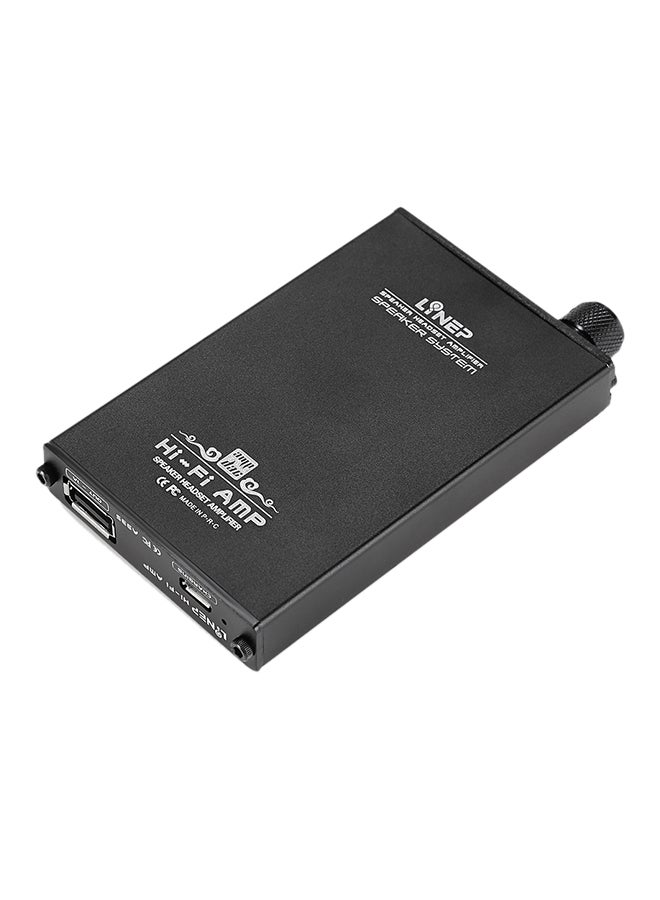 Portable HiFi Headphone Amplifier Built-in Battery V6522 Black