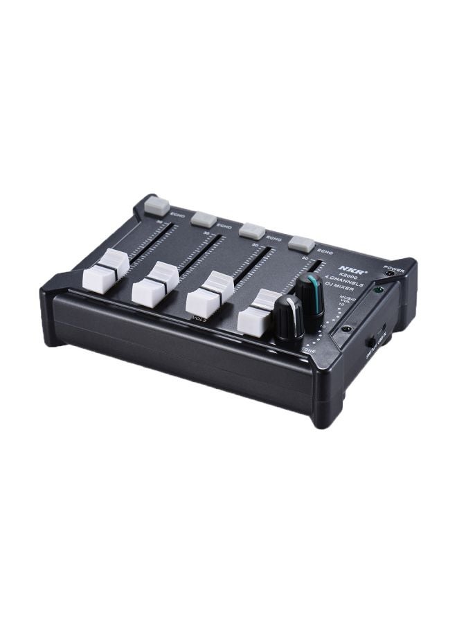 4-Channels Dj Mixer K2000 Black