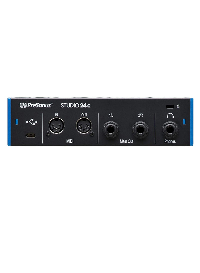 Portable Studio Audio Interface Studio 24C Black/Blue