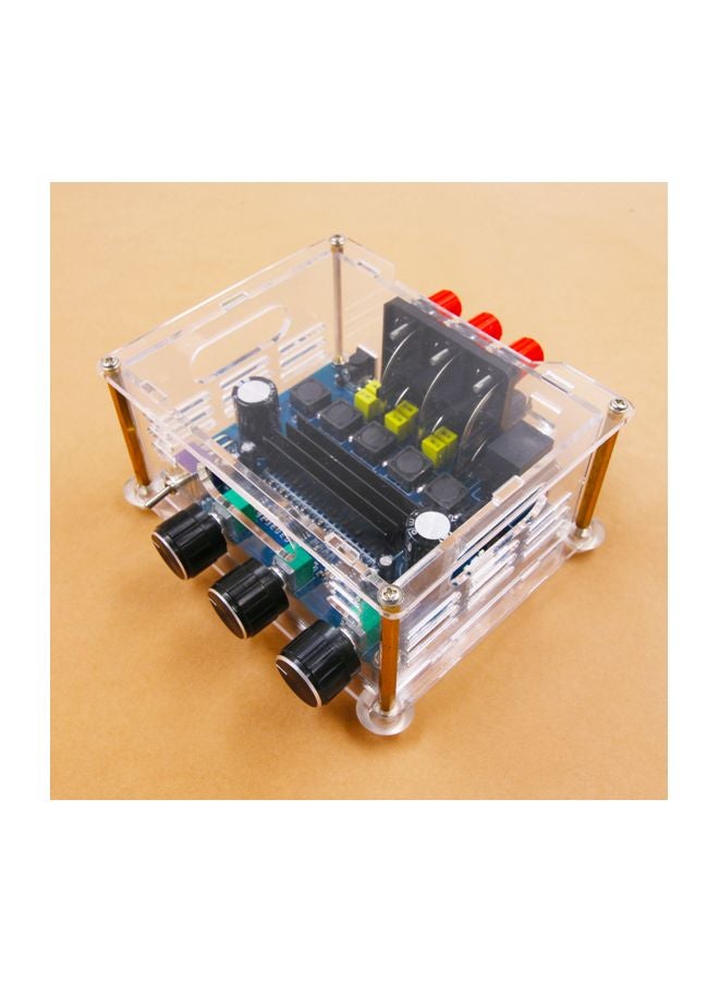 2.1 Electronic Digital Audio Amplifier DE6996 Black/Red/Clear