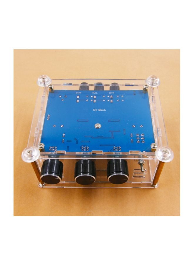 2.1 Electronic Digital Audio Amplifier DE6996 Black/Red/Clear