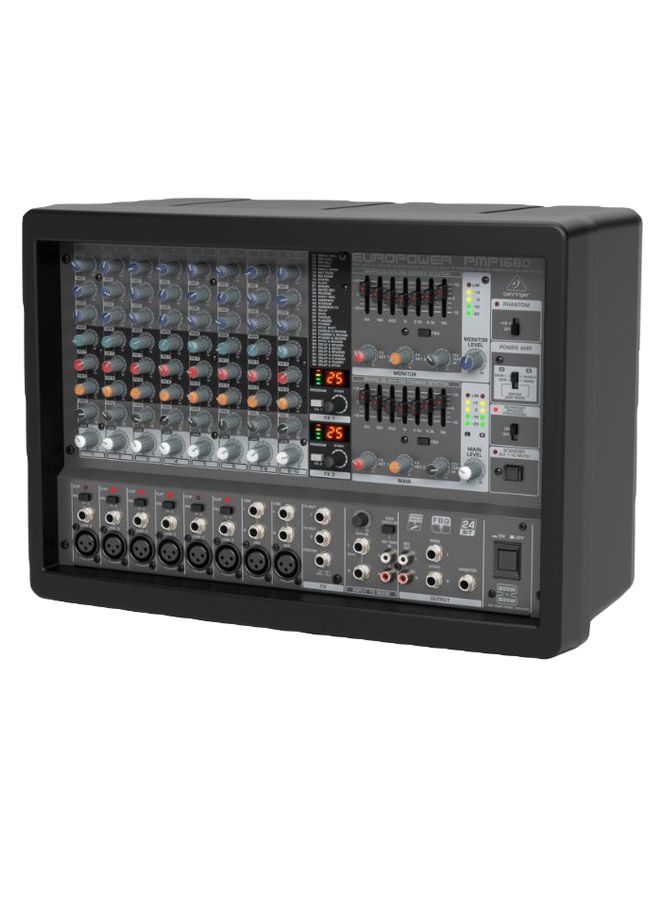 10-Channel Multi-FX Processor Powered Mixer PMP1680S Black