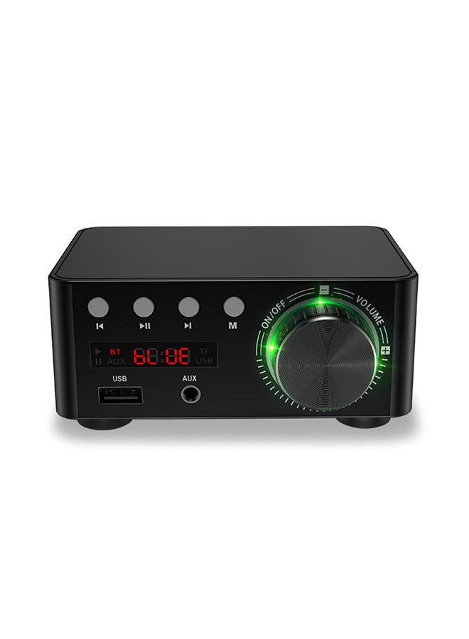 Digital Bluetooth 5.0 HiFi Power Audio Amplifier USB TF Card MP3 Music Player XDY37883 Black