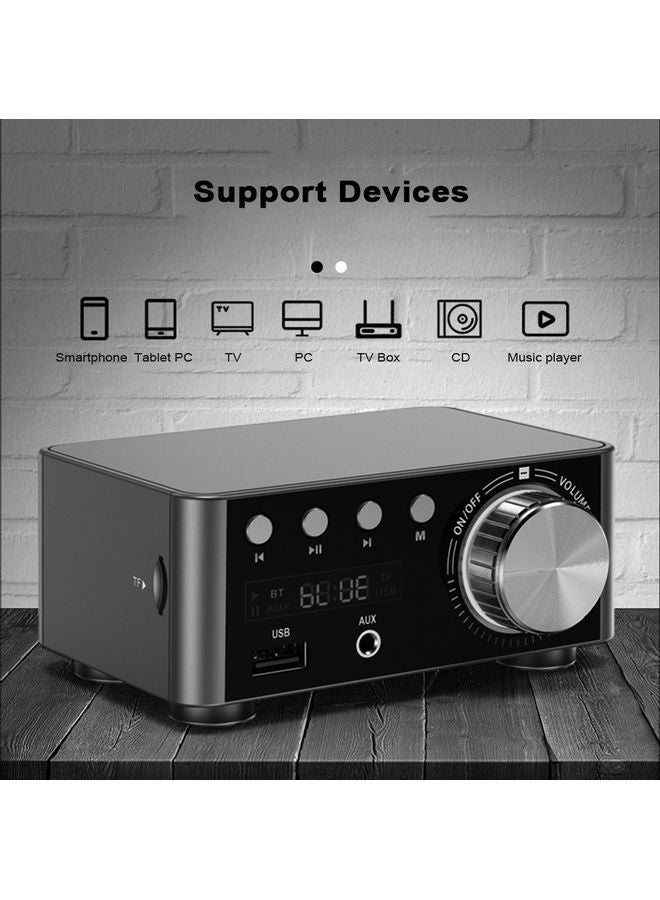 Digital Mini Stereo Amplifier V8415S-V Silver