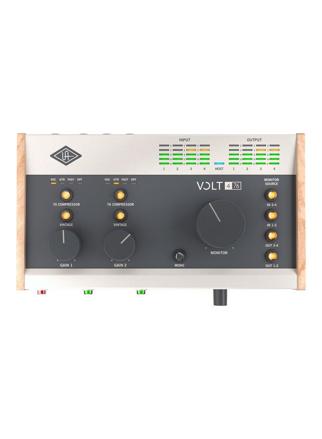 4-In And 4-Out USB-C Audio Interface With 2 Preamps VOLT476 Multicolour