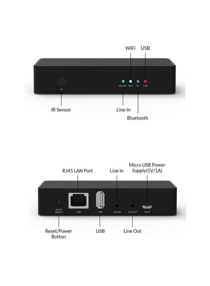 DW01 WiFi Intelligent Audio Streaming Preamplifier With Bluetooth