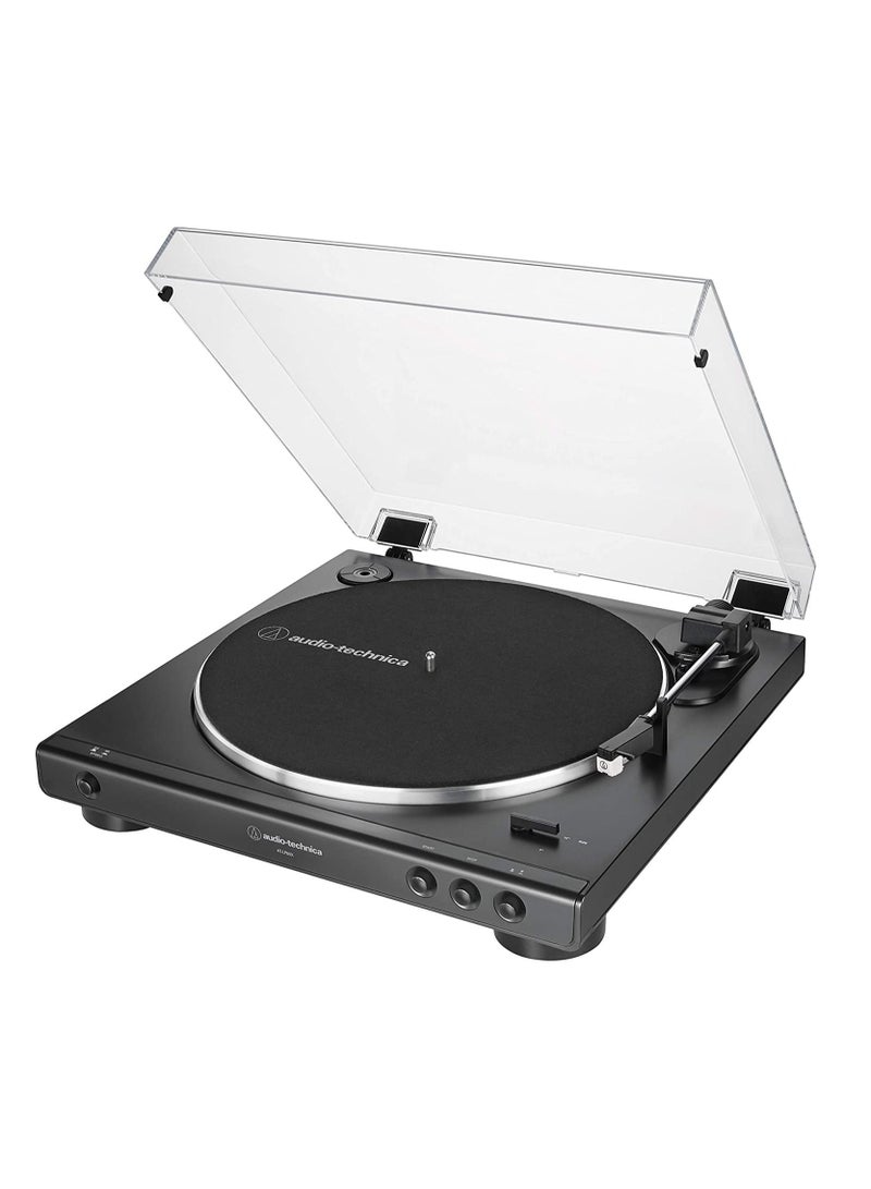 Audio-Technica AT-LP60X-BK Fully Automatic Belt-Drive Stereo Turntable, Black