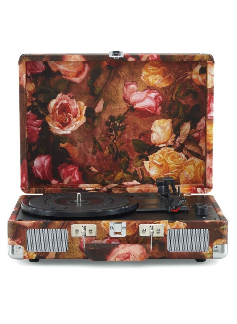 Cruiser Plus Portable Turntable With Bluetooth Out - Floral