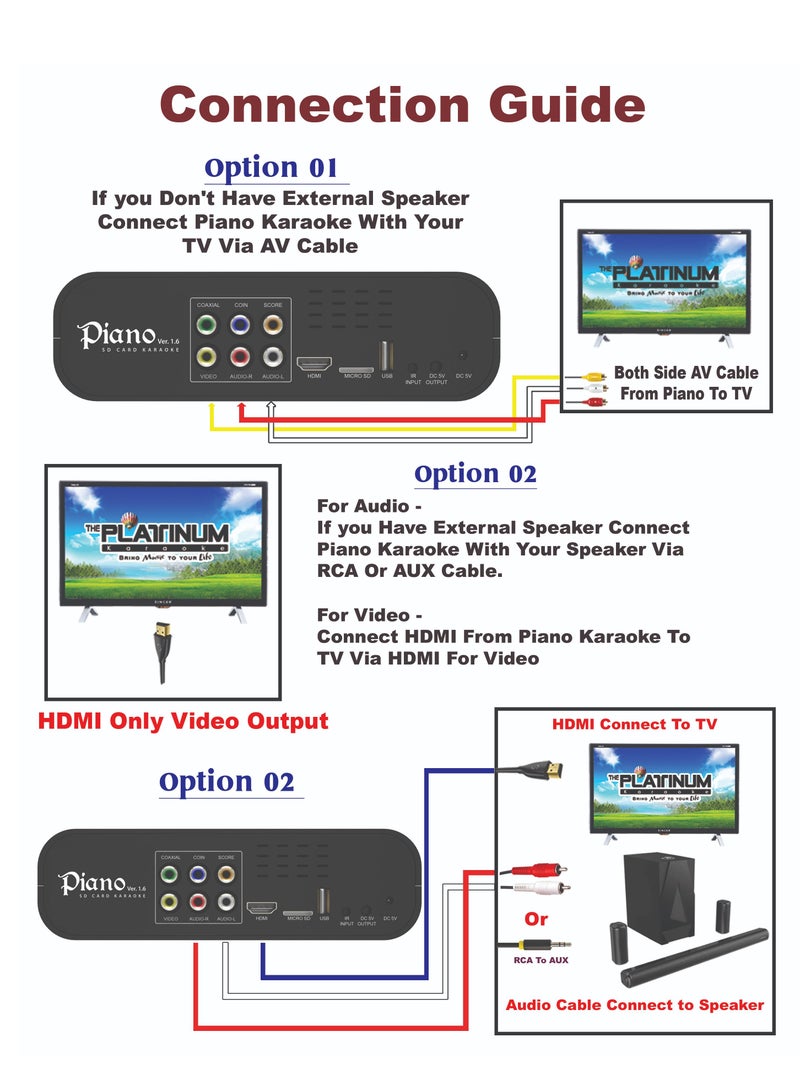 PLATINUM PIANO V1.6 KARAOKE PLAYER WITH KS5000 WIRED MIC COMBO HUGE SONG LIBRARY 23000+ MIXED LANGUAGE INDIAN ENGLISH & OPM FILIPINO TAGALOG SONGS