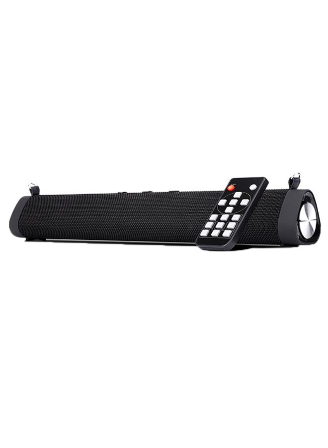Portable Bluetooth Sound Bar With Remote Control V73 Black