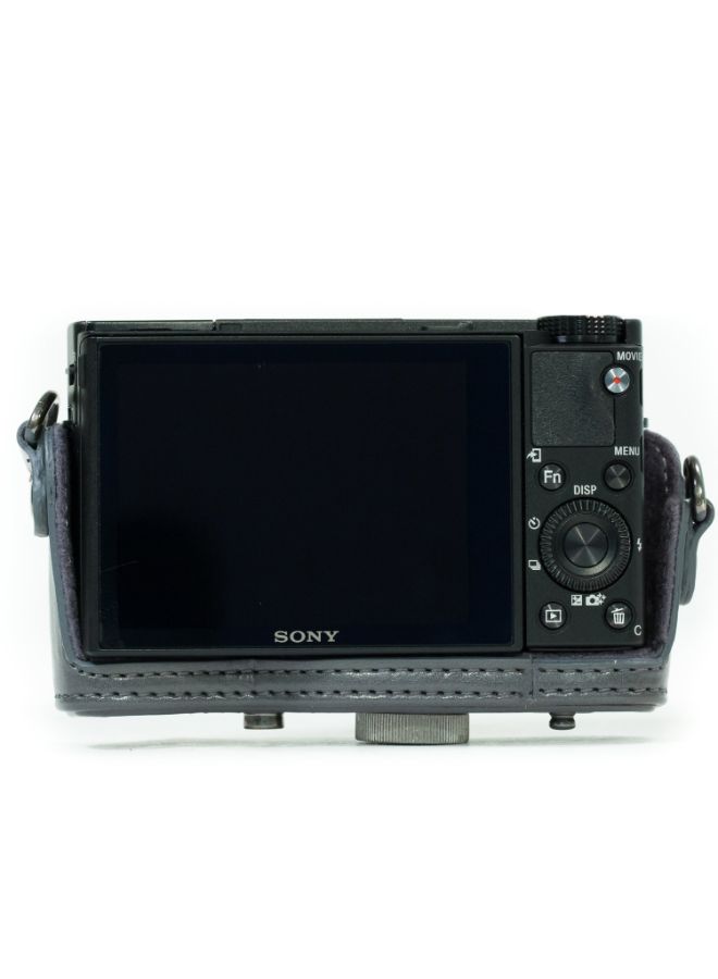 Protective Camera Case With Strap For Sony Cybershot Grey