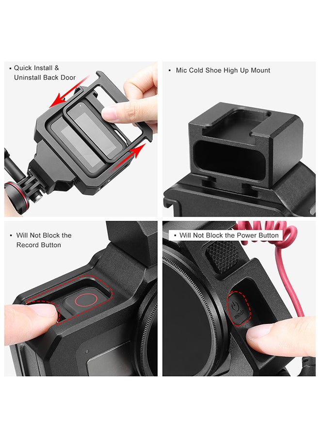 Action Camera Case Cover Black