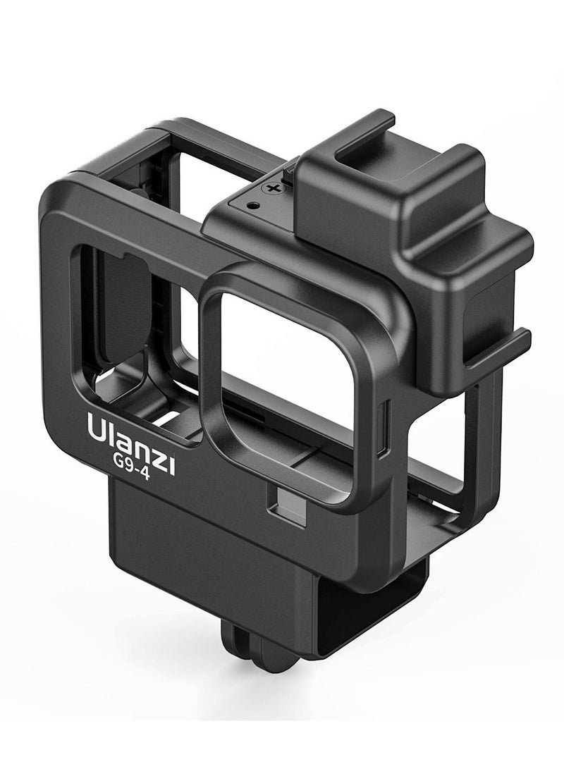 G9-4 Action Camera Video Cage Plastic Vlog Case Protective Housing for GoPro Hero9/10