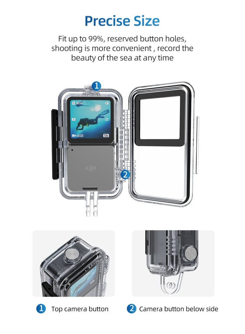 TELESIN Waterproof Case for DJI Action 2