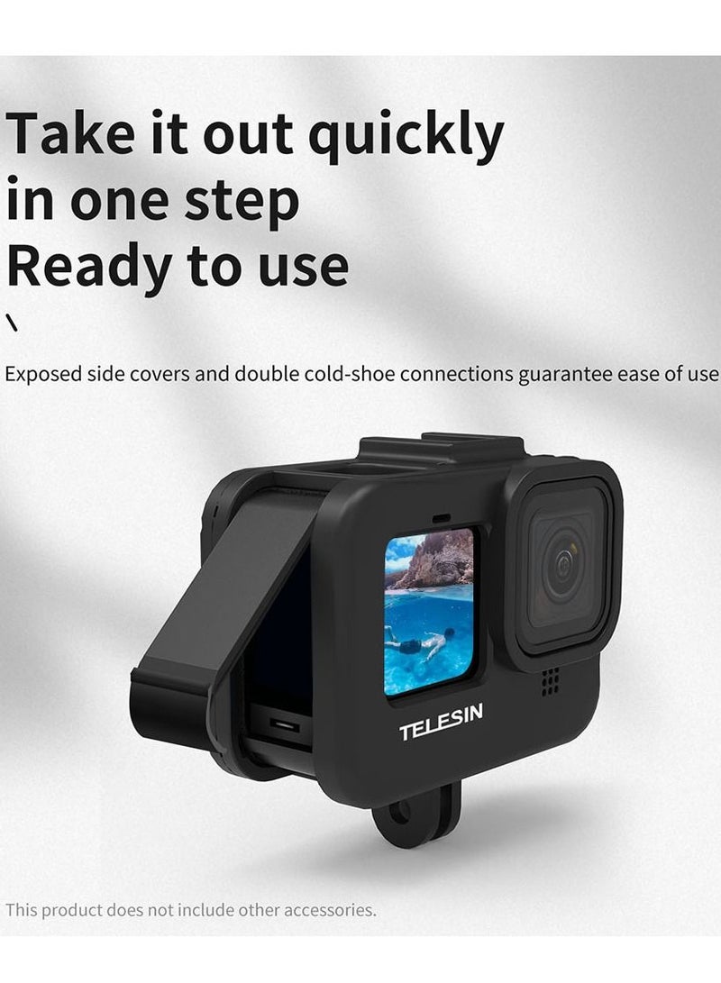 TELESIN Horizontal Frame Case Housing For GoPro HERO11 HERO10 HERO9