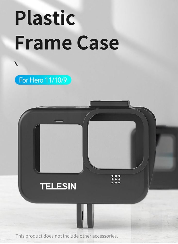 TELESIN Horizontal Frame Case Housing For GoPro HERO11 HERO10 HERO9
