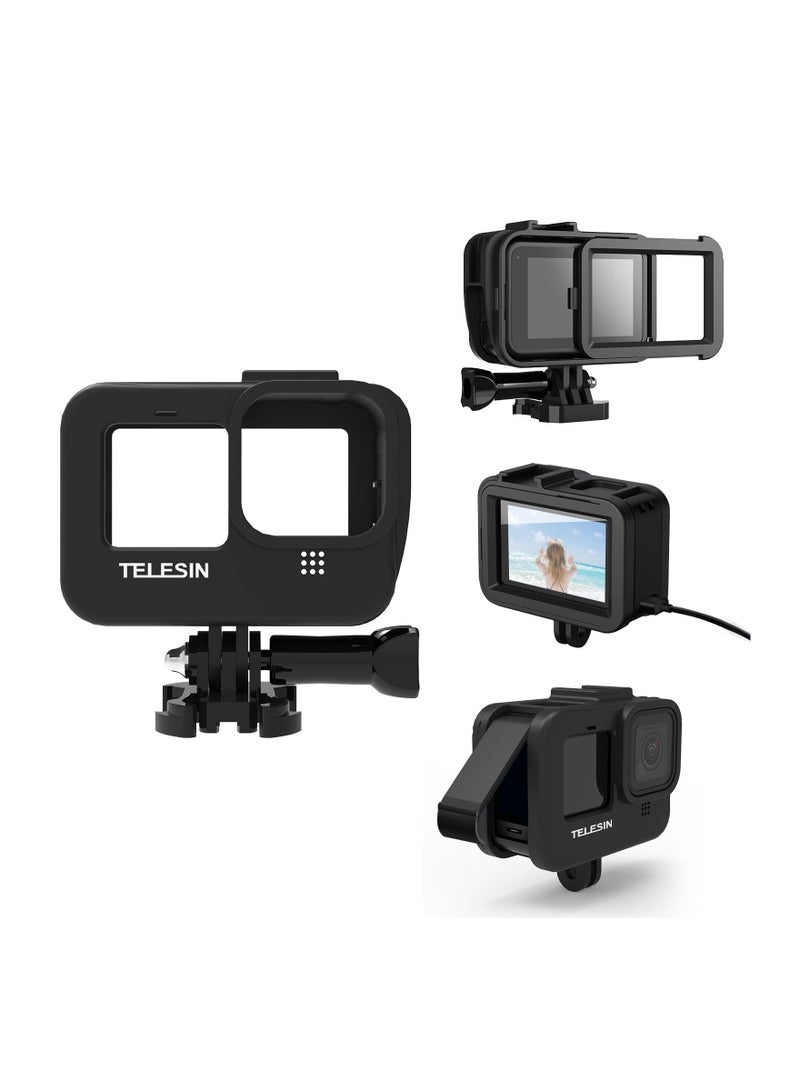 TELESIN Horizontal Frame Case Housing For GoPro HERO11 HERO10 HERO9