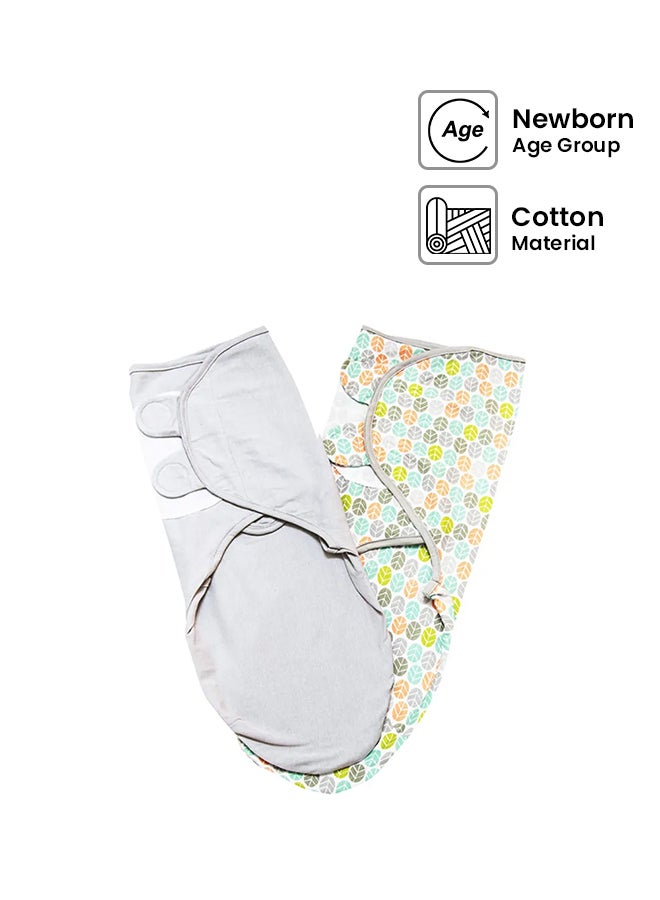 Organic Cotton Baby Swaddler Pack Of 2