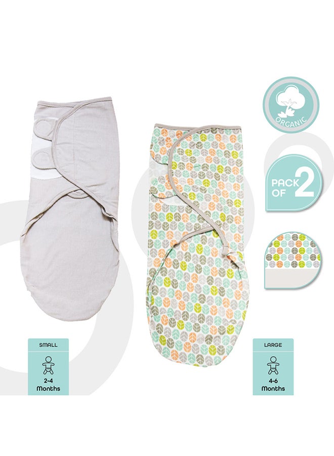 Organic Cotton Baby Swaddler Pack Of 2