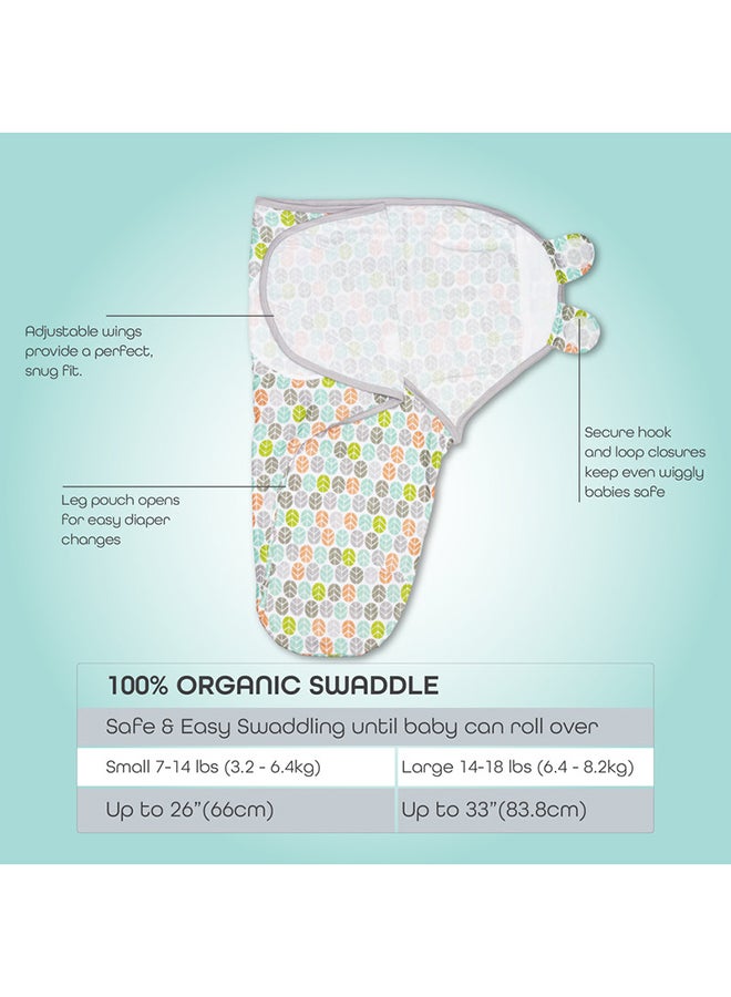 Organic Cotton Baby Swaddler Pack Of 2