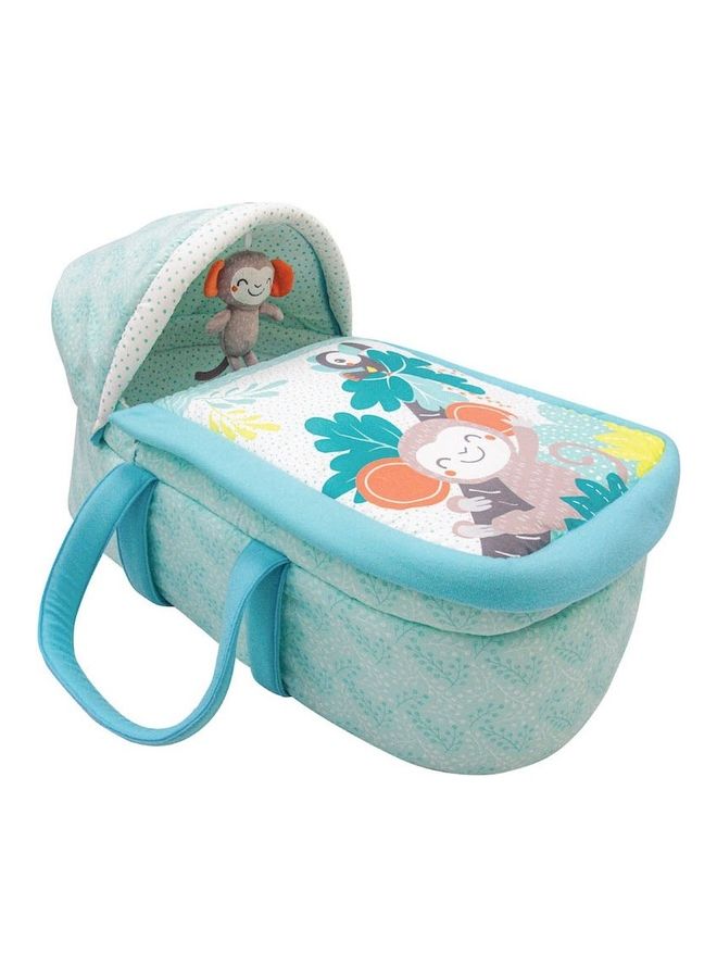 Jungle Friends Moses Basket, Bedside Sleeper, Travel Carrycot, 0m+