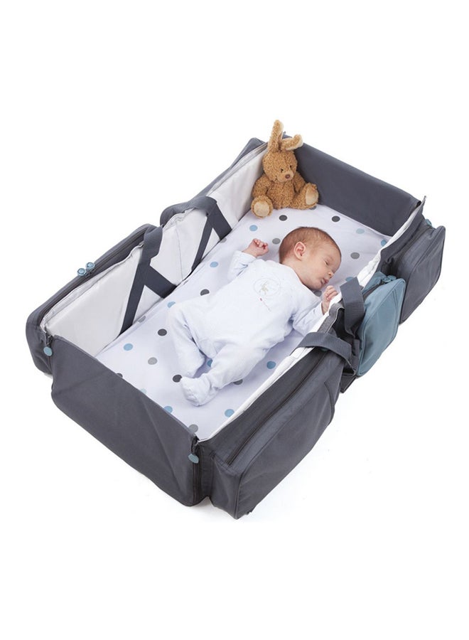 3-In-1 Multifunctional Portable Travel Cot Baby Nursery Convertible Bed And Diaper Bag Backpack