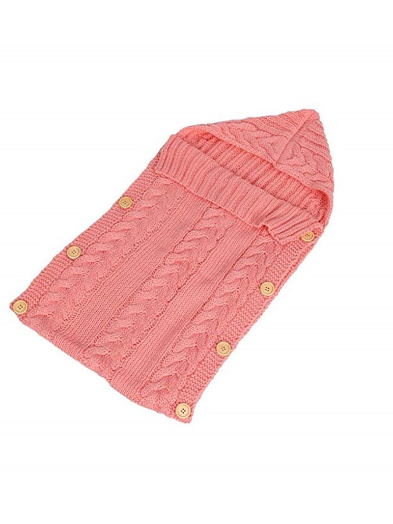 Comfy Soft Hoody Knitted Baby's Sleeping Bag
