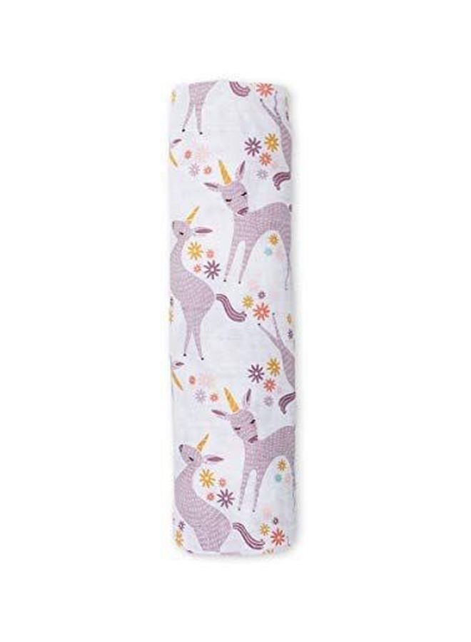 Unicorn Printed Swaddle