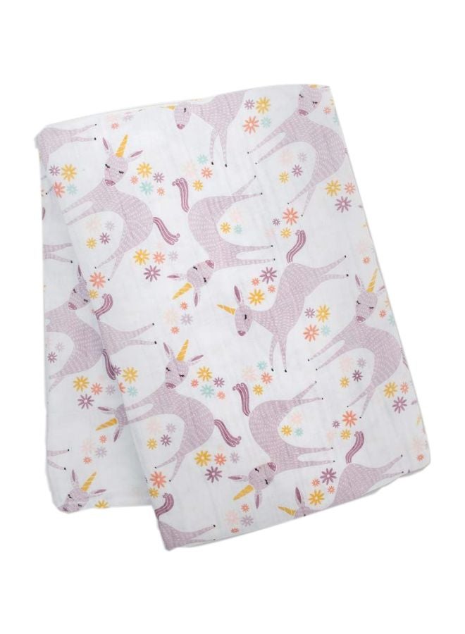 Unicorn Printed Swaddle