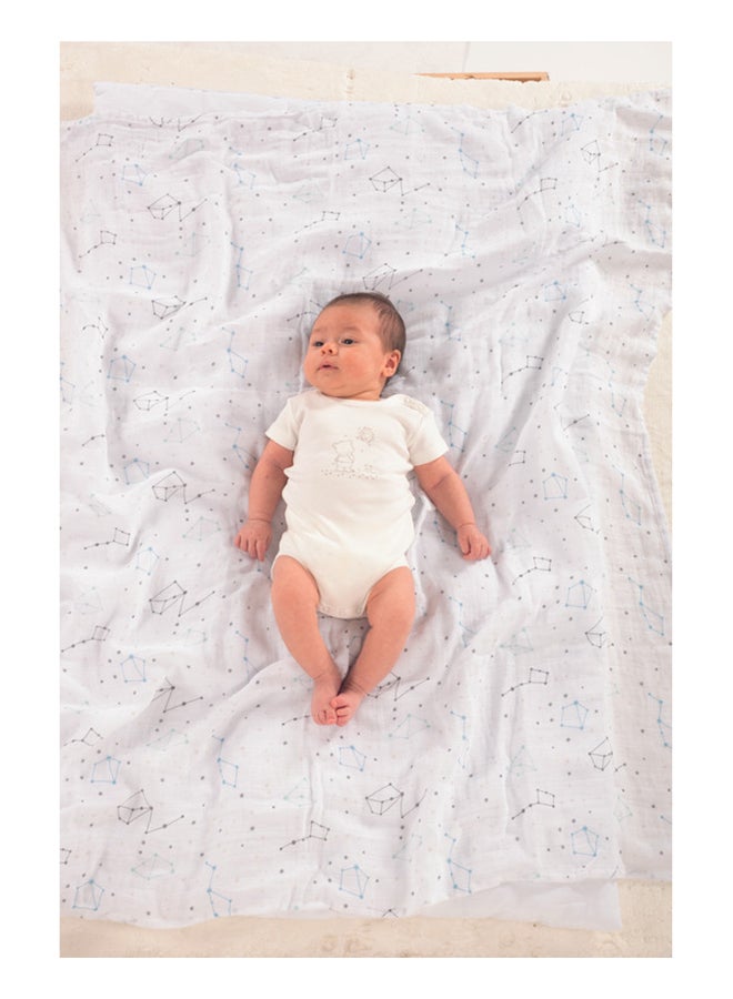 Swaddle Muslin, Pois & Zodiac