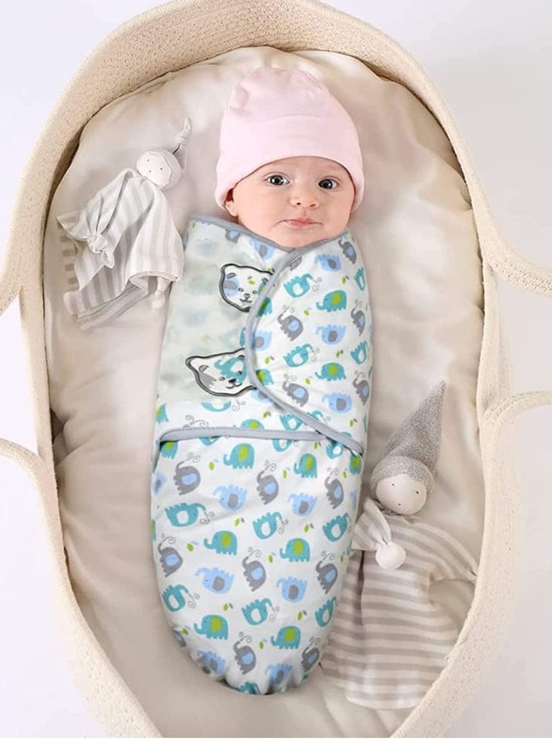 Baby Swaddle Wrap Swaddle Blankets Newborn Swaddle Blanket Wrap Organic Cotton Baby Blanket Wrap for Baby 2 6 Months 10 18lbs Baby Sleeping Bag Little Blanket Pack of 2