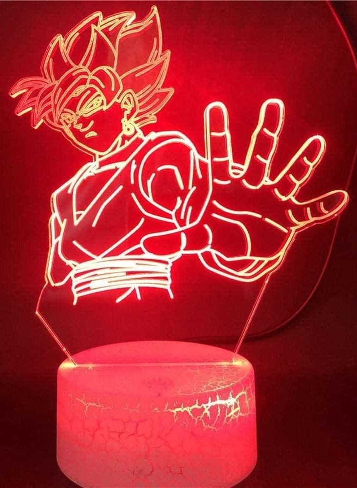 Dragon Ball Vegetto Anime 3D Night Light with Remote Control 16 Colors LED Touch lamp Table lamp Bedroom Decoration lamp Children s Gift