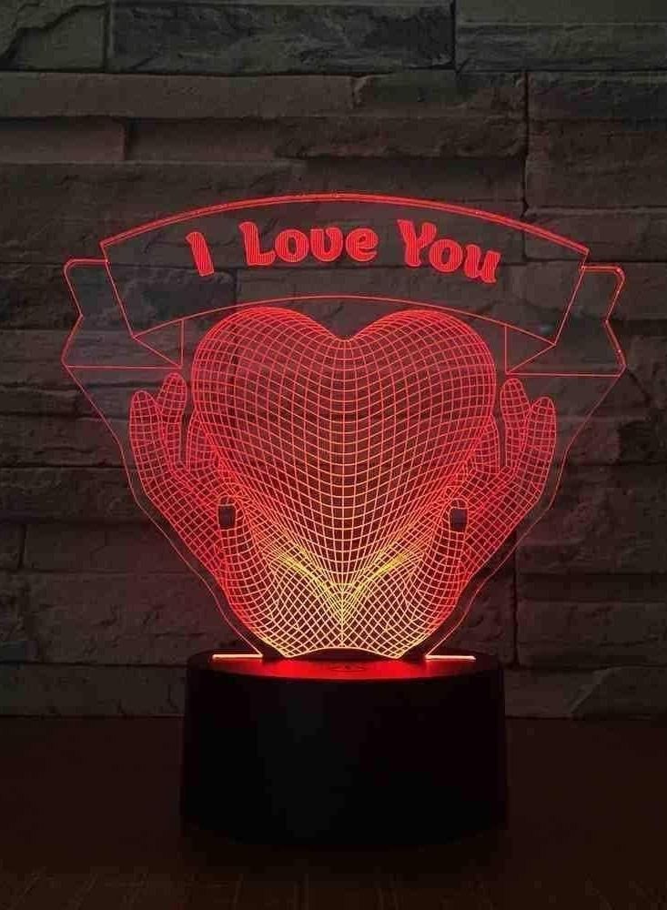 I Love You Gift 3D Lamp New Year Nation Gift for Baby Room Lights lED Night Light