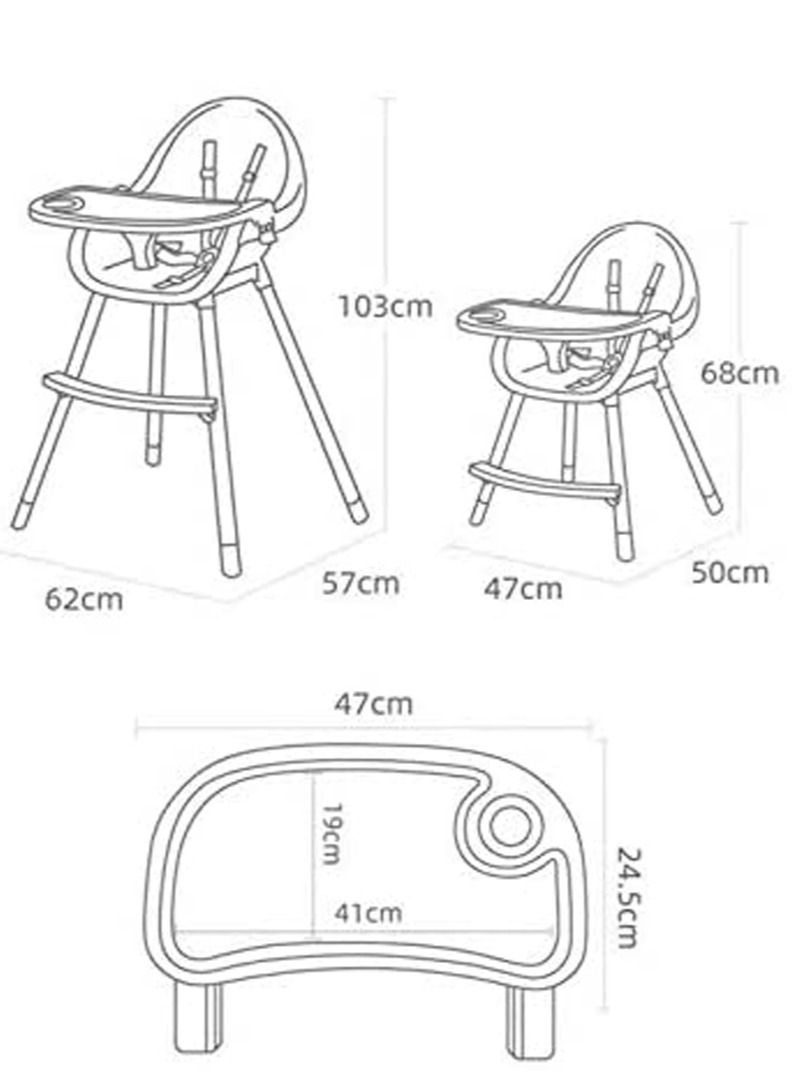 Baby Dining Chair 3-in-1 Portable High Chairs