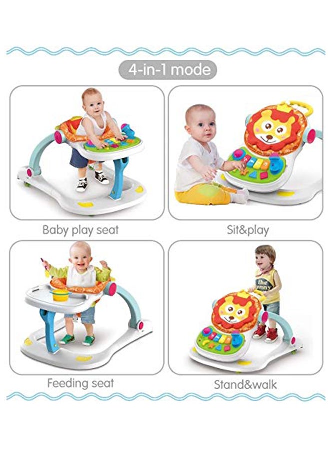 4-in-1 Ride-on Musical Baby Walker With Sturdy Design And Impressive Steps