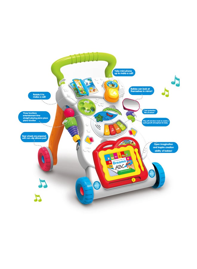 Baby Walker With Toys, Music, Light And Adjustable Speed, 33-1458886