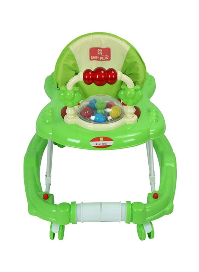 Baby Height Adjustable Walker With Music And Toys Play Tray From 6 To 18 Months