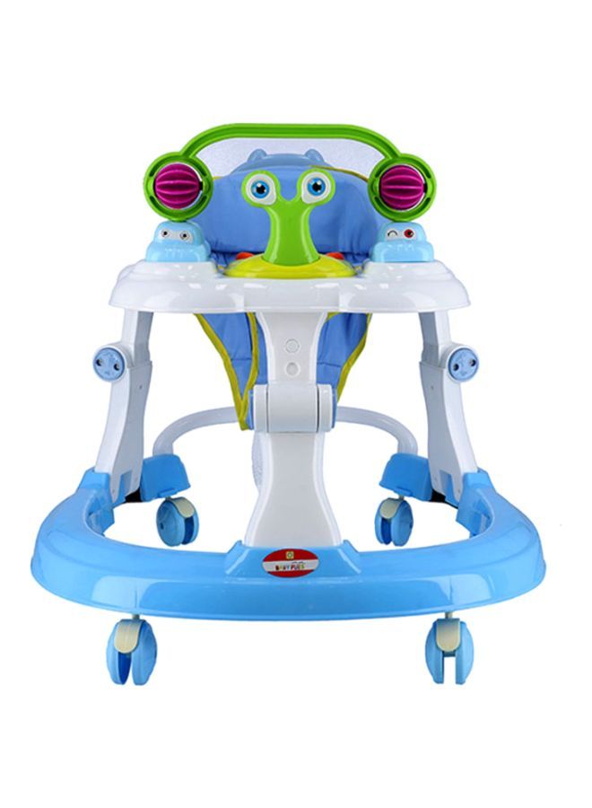 4 in 1 Multifunctional Activity Adjustable Learning Balance Baby Walker And Rocker With Lights And Sounds Toys- Blue